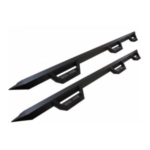 Magnum RT - RTW410TY - Wheel to Wheel Drop Steps Black Textured Alloy Steel - 05-23 Toyota Tacoma Access/Extended Cab 6ft Bed