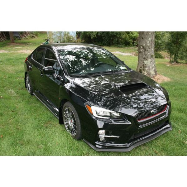 Rally Armor MF32-UR-BLK/LBL - 2015-2019 Subaru WRX Sedan / 2015-2019 Subaru STI Sedan - Black Mud Flap/Light Blue Logo