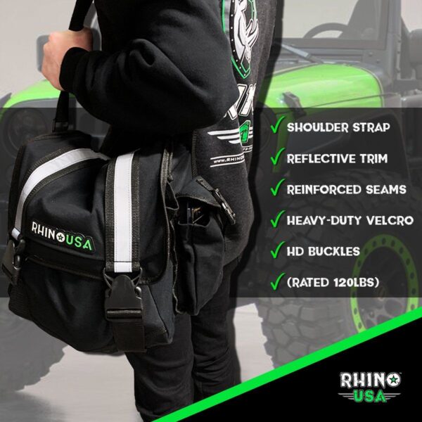 RHINO USA ULTIMATE RECOVERY GEAR STORAGE BAG (BLACK)