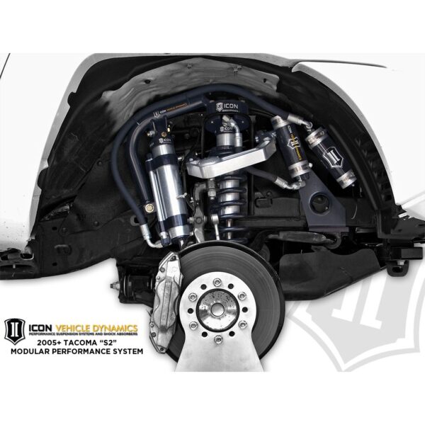 ICON 2007-2014 Toyota FJ Cruiser/2003-2024 Toyota 4Runner/2003-2009 Lexus GX470, 0-3.5” Lift, 2.5 VS Omega Bypass Remote Reservoir, Front Secondary Shocks Pair