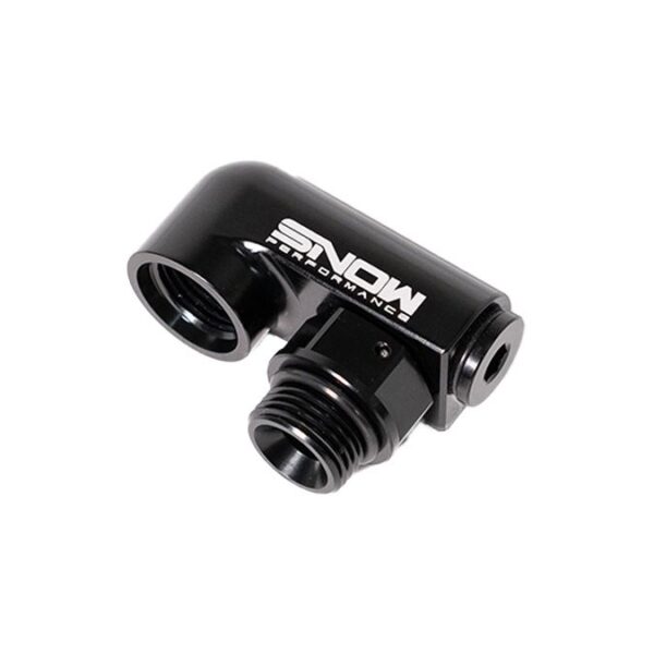 Snow Performance Fuel Rail 180 deg, -8ORB male to -8 ORB female