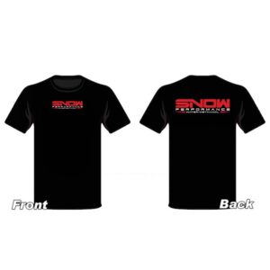 Snow T-Shirt Black with Color Logo (XLarge)