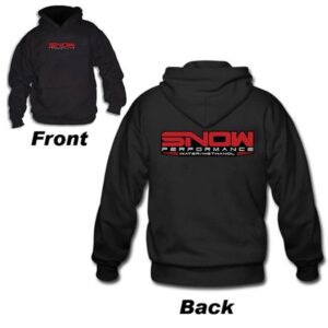 Snow Hoodie Black with Color Logo (XXLarge)