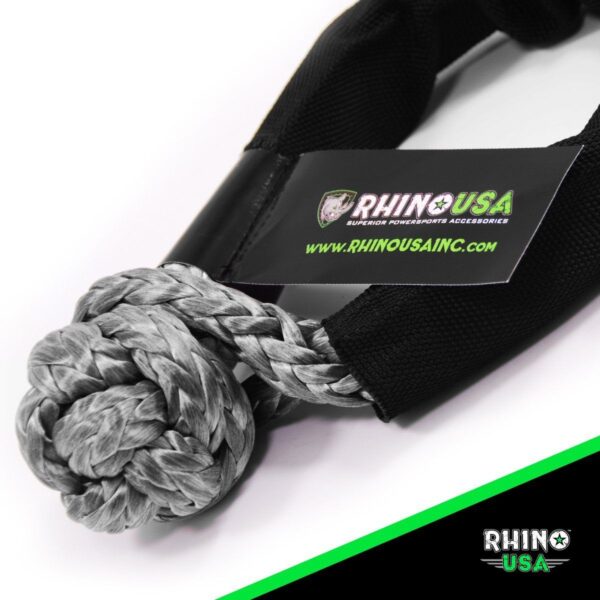 RHINO USA SYNTHETIC SOFT SHACKLE (1PK 3/8"X22") (GRAY)