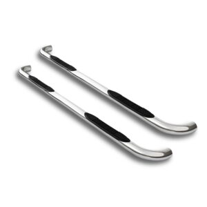 Armordillo 1999-2018 Chevy Silverado - Extended Cab - Body Mount 5in. Oval Polished Side Step bars