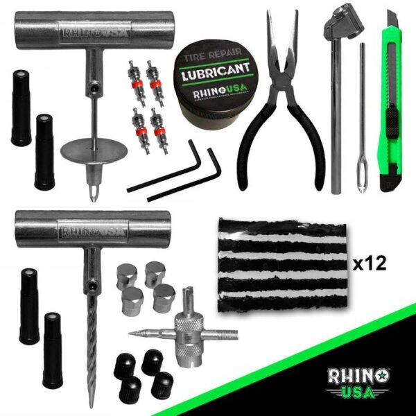 RHINO USA TIRE REPAIR PLUG KIT, 86 PIECES