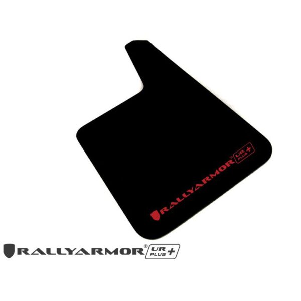 Rally Armor MF20-URP-BLK-MBK-LRT - Universal - Black Mud Flap/Metallic Black Logo