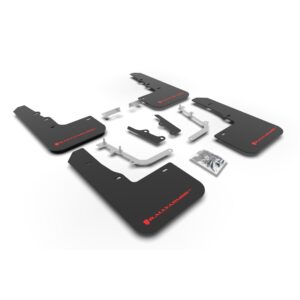 Rally Armor MF65-UR-BLK/RD 2020-2025 Hyundai Venue Black Mud Flap/Red Logo