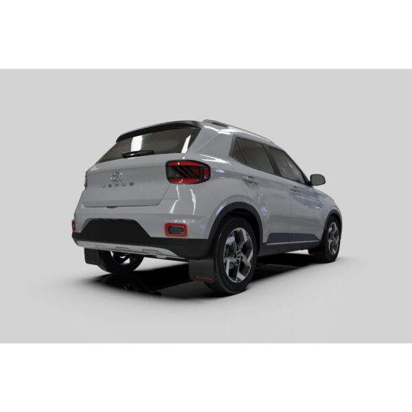 Rally Armor MF65-UR-BLK/GRY 2020-2025 Hyundai Venue Black Mud Flap/Grey Logo