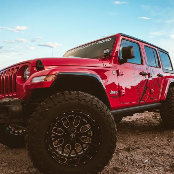 RIGID 2018-2021 Jeep Wrangler JL A-Pillar Mount, Fits D-Series, D-SS, Ignite, Pair