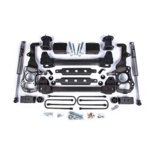 Zone 6" Suspension Lift Kit, 3.25" Rear Lift, Block; Spacer Front, Fox Adv Series Rear