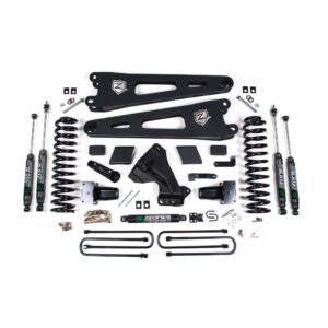 Zone 7" Radius Arm Suspension Lift Kit, 4.5" Rear, Block - Nitro Shocks