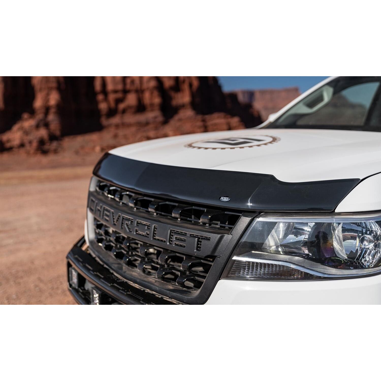 Husky Liners 2842113 Aeroskin Flush Mount Dark Smoke Hood Protector for 15-22 Chevrolet Colorado