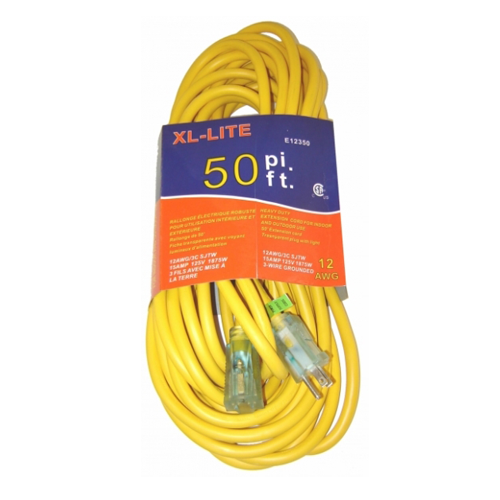 Rodac RDE12350 - Rallonge électrique 12G 50'