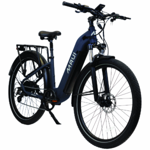 Maui MBCT03BLU - Vélo de ville Step-Thru Électrique BRONTE 2024 500W bleu marin