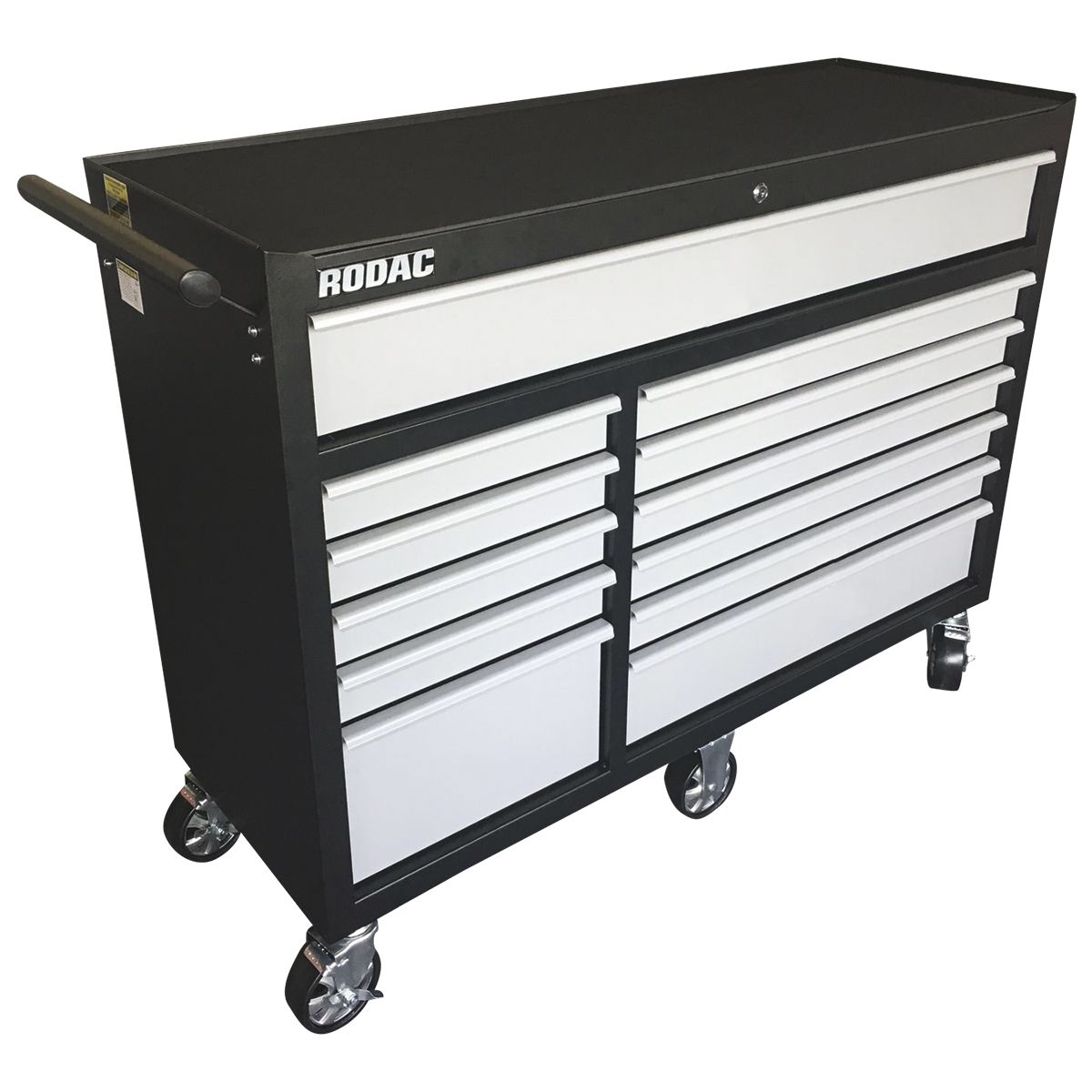 Cabinet sur roues 12 tiroirs 51"x18"x34" Rodac