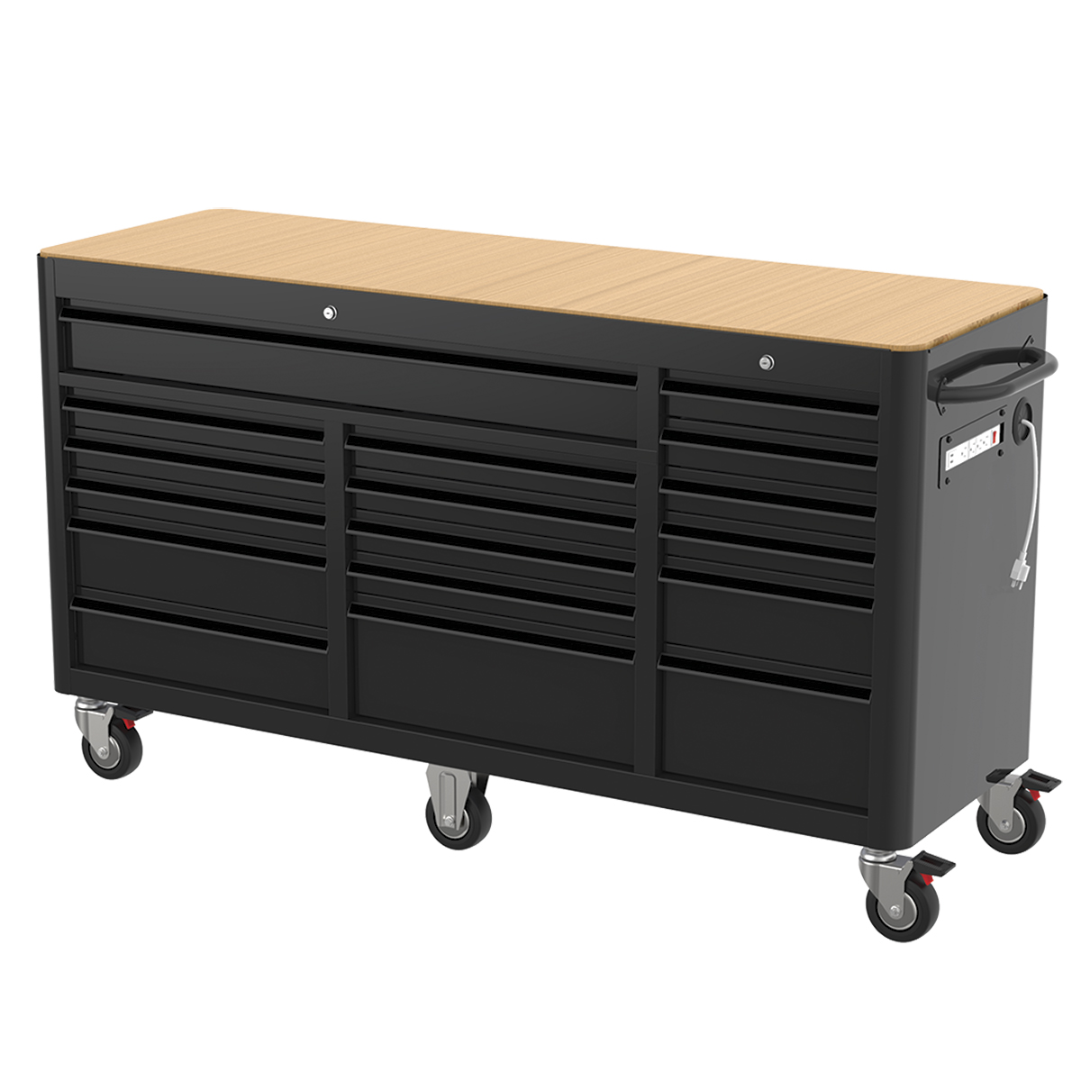 CABINET SUR ROUE 17 TIRROIRS 72"