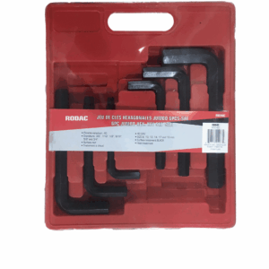 Rodac RDCH6S - Clés hexagonales jumbo - 6 pièces