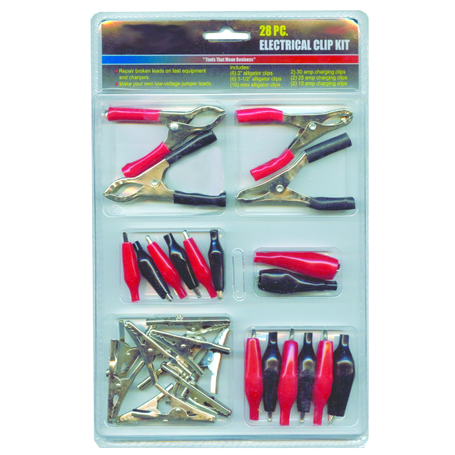 Rodac RDCK28 - Assortiment de pinces alligator