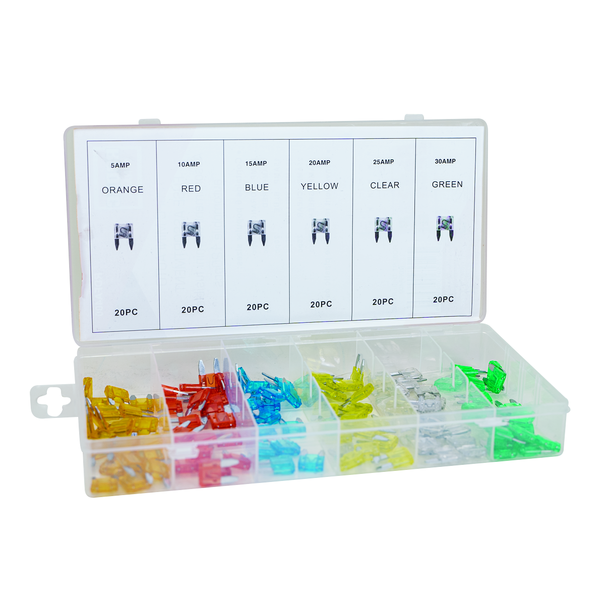 Rodac RDFA400 - Assortiment de fusibles ATO - 100 pièces mini