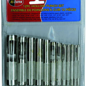 Rodac RDHP12 - Jeux de 12 poinçons à cuir, en acier forgé