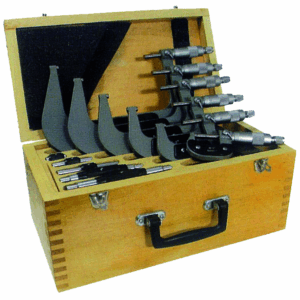 Rodac RDMM6 - Ensemble de micromètres extérieurs avec accessoires et coffret - 6 pièces