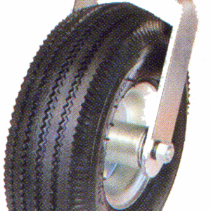 Rodac RDSCP8G - Roue pneumatique pivotante de 8" ultra-résistante