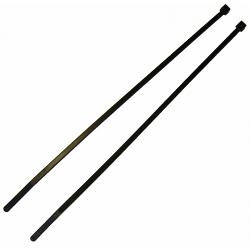 Rodac RDTF8B - Attaches de câbles noires 14-1/2", 50 lbs (100 pièces)