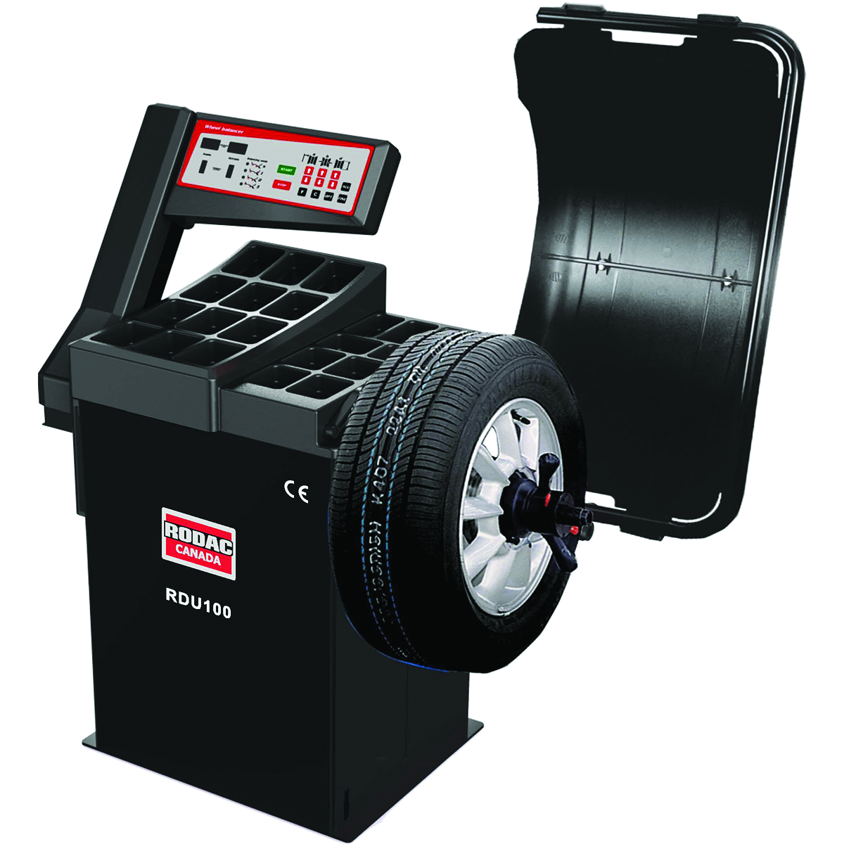 Rodac RDU100 - Équilibreuse de roue numérique de base d'entrée de gamme 110V