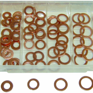 Rodac RDXA8700 - Assortiment de rondelles en cuivre - 110 pièces