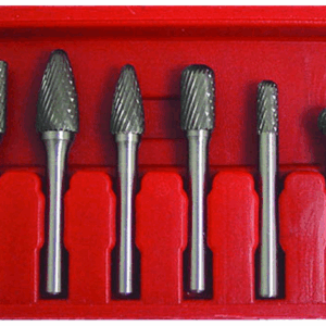 Rodac RDXL35133 - Ensemble de burin au carbure - 8 pièces