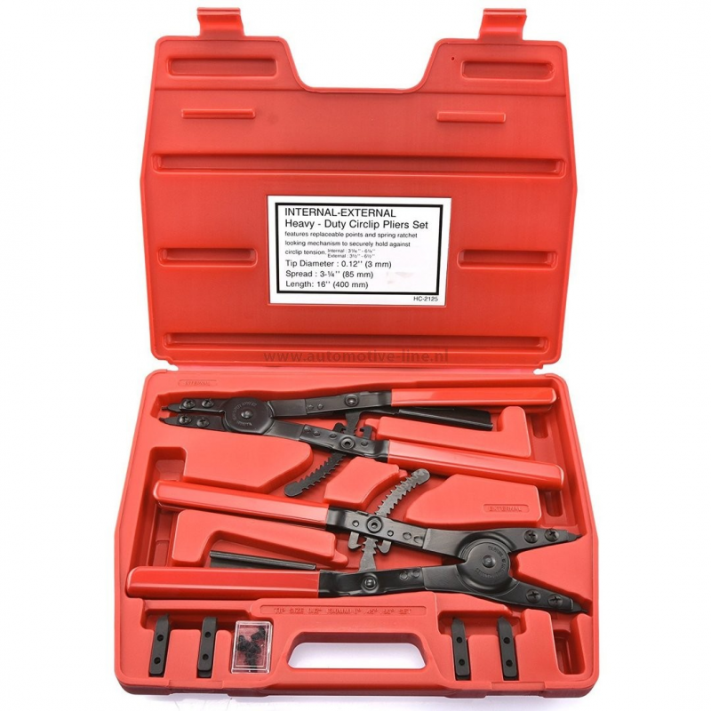Rodac HC2125 - Pinces à circlips intérieur-extérieur