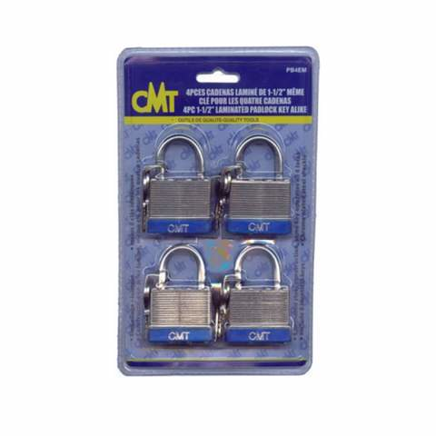 Rodac RDCB42 - Cadenas laminés avec clés 2" (paquet de 4)