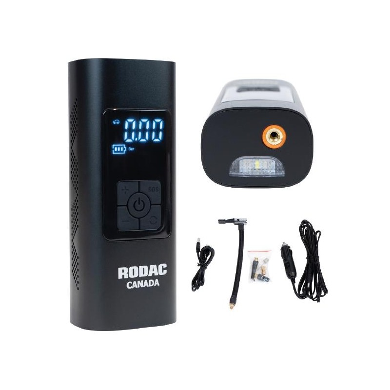 RT RD25413 - Gonfleur de pneu numérique portable 5 en 1