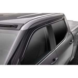 Husky Liners 2854111 Low Profile Dark Smoke Ventvisor Side Window Deflector, 4-Piece Set for 2022-2023 Toyota Tundra CrewMax