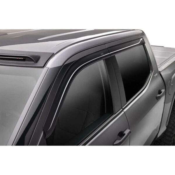 Husky Liners 2854111 Low Profile Dark Smoke Ventvisor Side Window Deflector, 4-Piece Set for 2022-2023 Toyota Tundra CrewMax